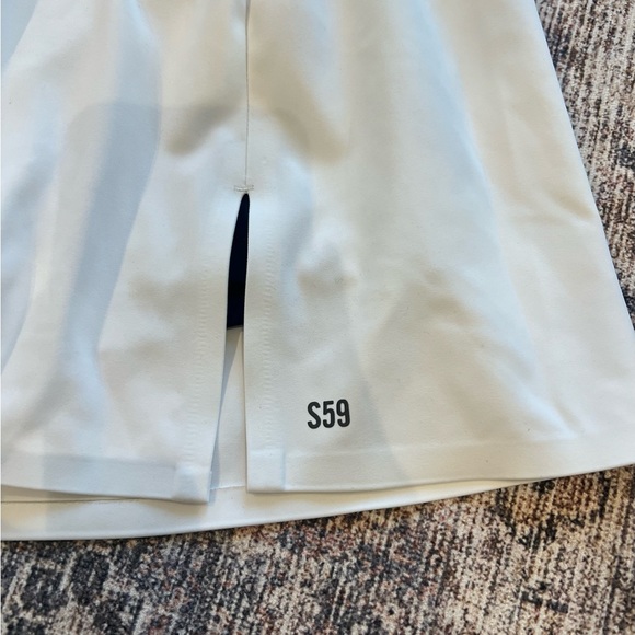 Splits59 Blake Regular Rise Techflex Skort Off White Indigo - Picture 6 of 9